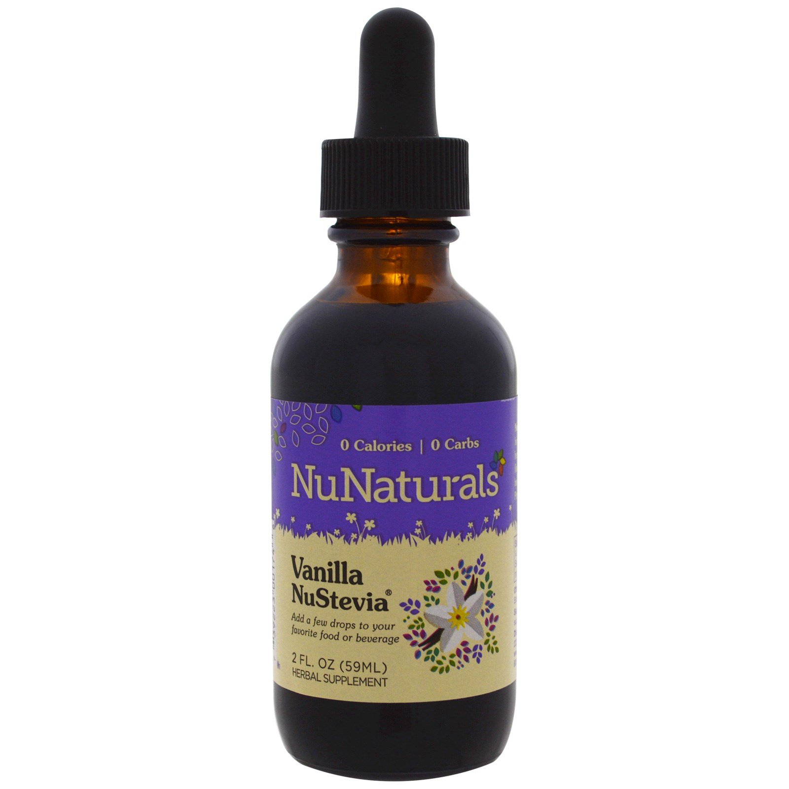 Comprar NuNaturals, NuStevia Baunilha, 59 ml