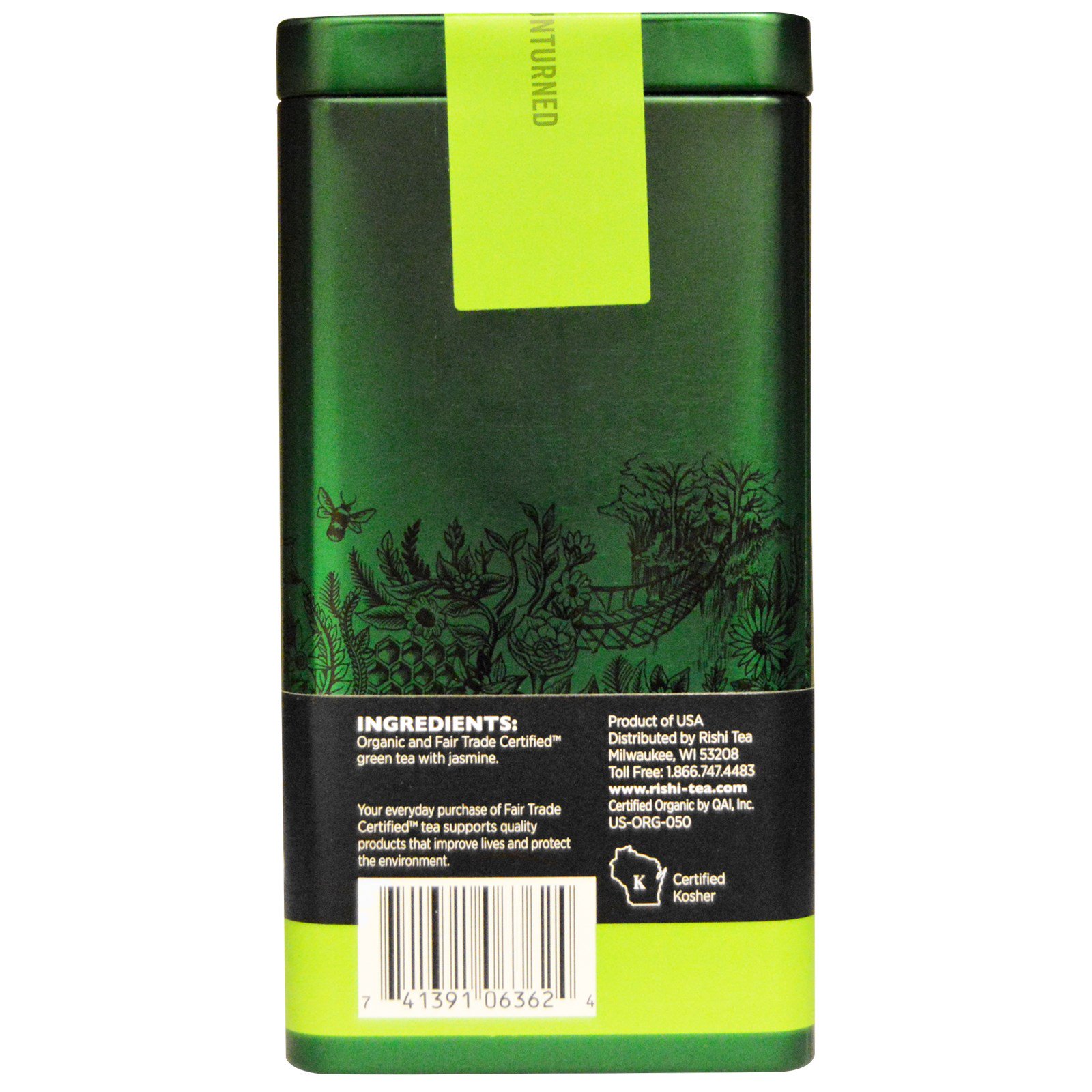 Comprar Rishi Tea, Folhas Soltas de Chá Verde Orgânico, Jasmin, 1.94 oz (55 g) - Imagem 2