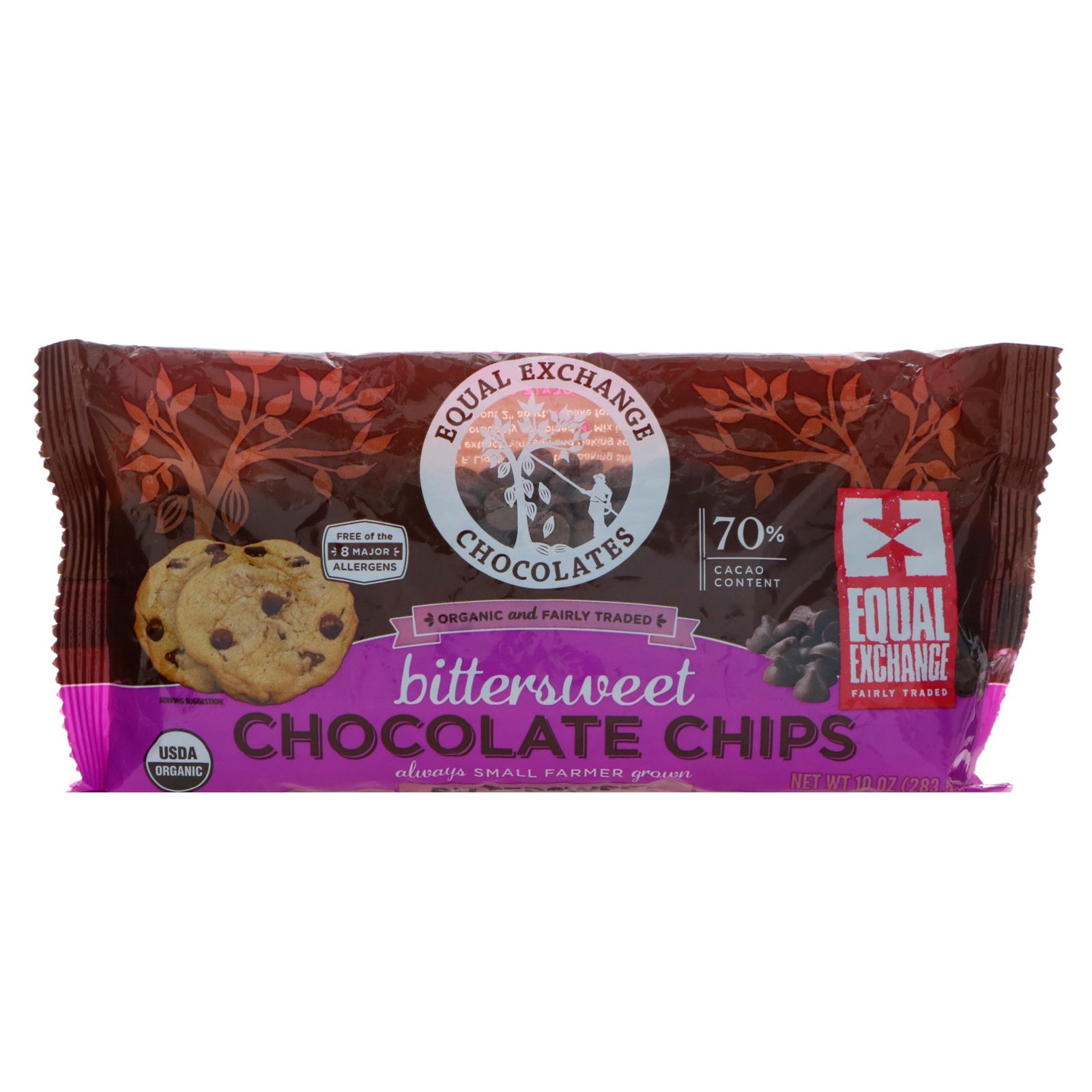 Comprar Equal Exchange, Organic, Chocolate Chips, Bittersweet, 70% Cacao, 10 oz (283.5 g)