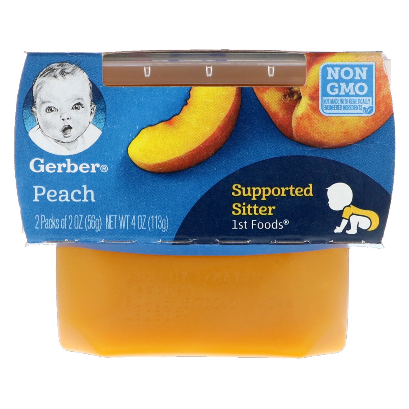 Comprar Gerber, Peach, 2 Pack, 2 oz (56 g) Each