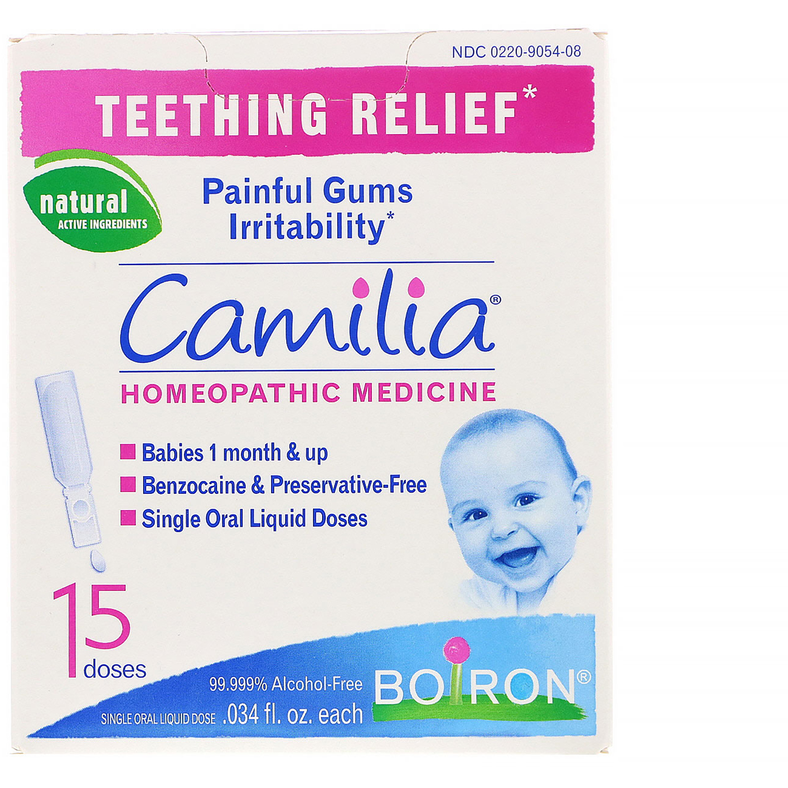 Comprar Boiron, Camilia, Alívio da Dentição, 15 Doses Líquidas Únicas, 0,034 fl oz Cada