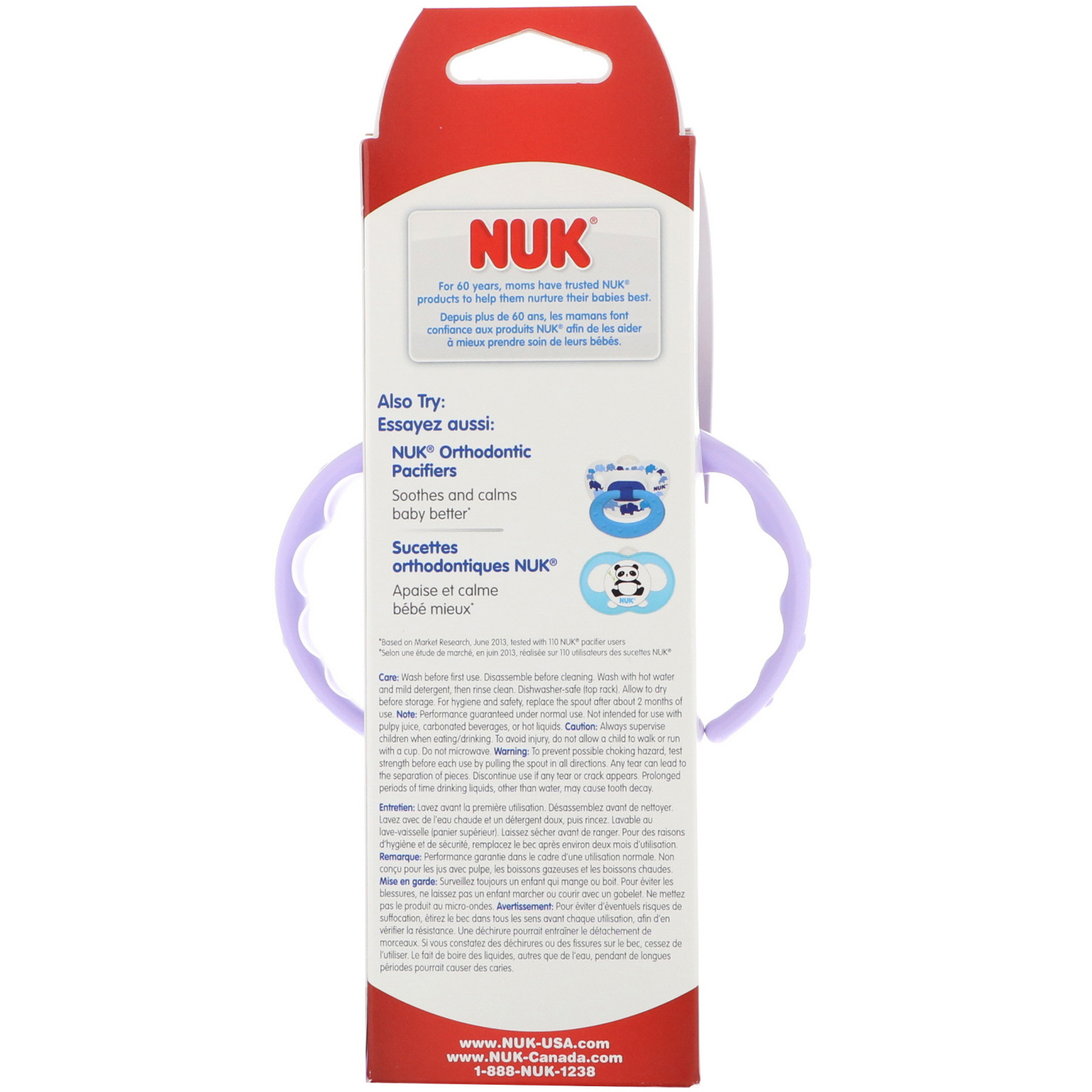 Comprar NUK, Large Learner Cup, 9+ Months, Girl, 1 Cup, 10 oz (300 ml) - Imagem 3