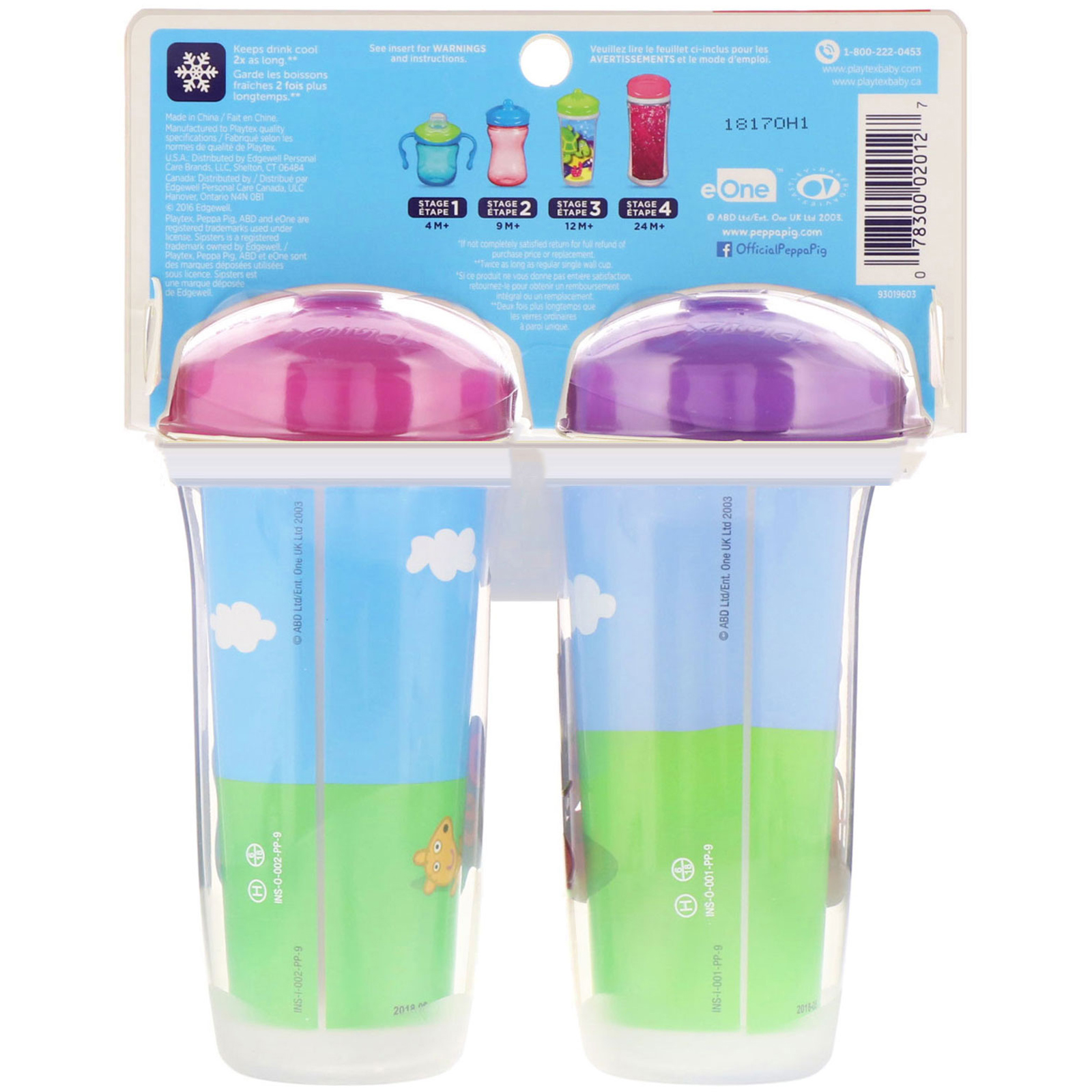 Comprar Playtex Baby, Sipsters, Peppa Pig, A Partir de 12 Meses, 2 Copos, 266 ml (9 oz) Cada - Imagem 2