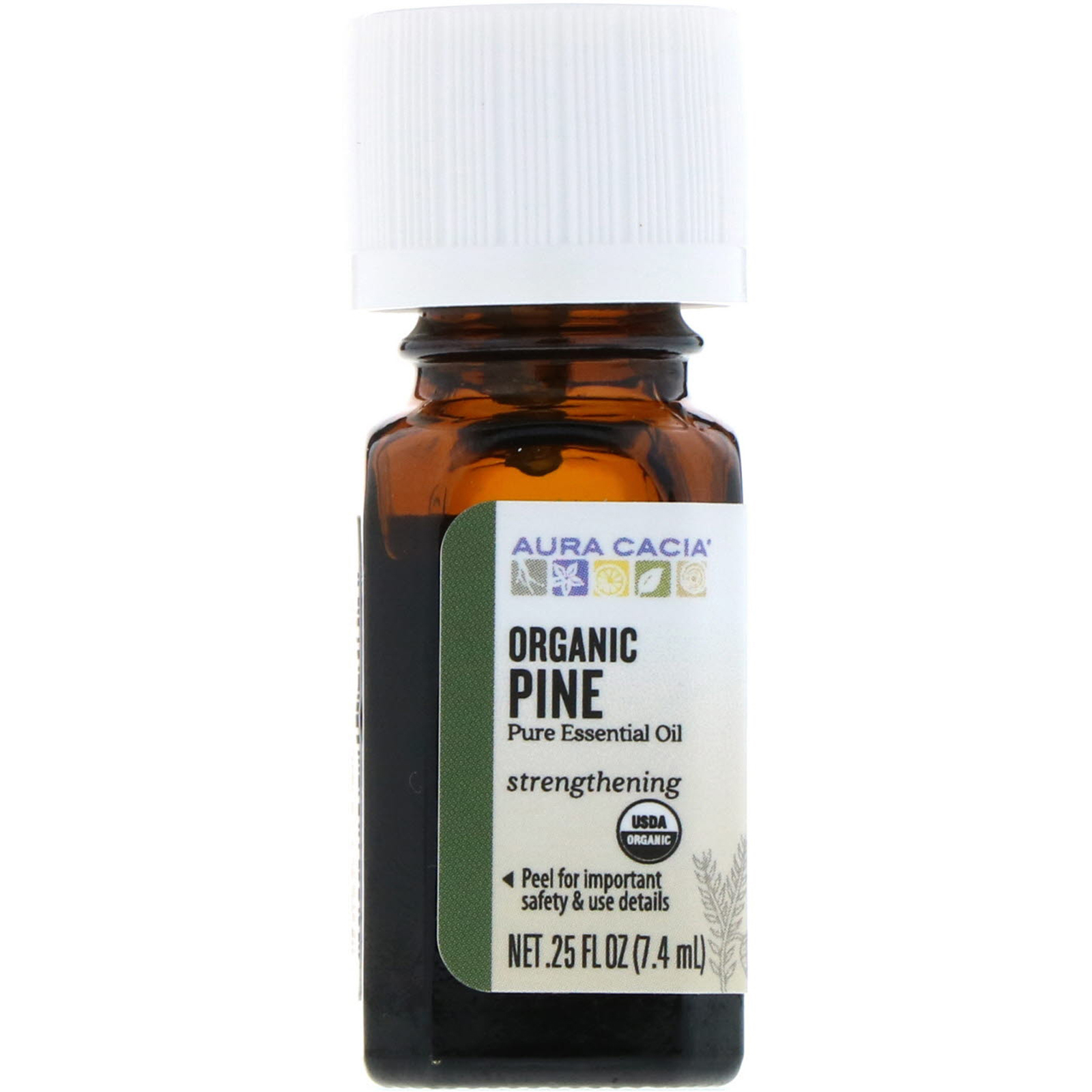 Comprar Aura Cacia, Pinheiro Orgânico, .25 fl oz (7,4 ml)