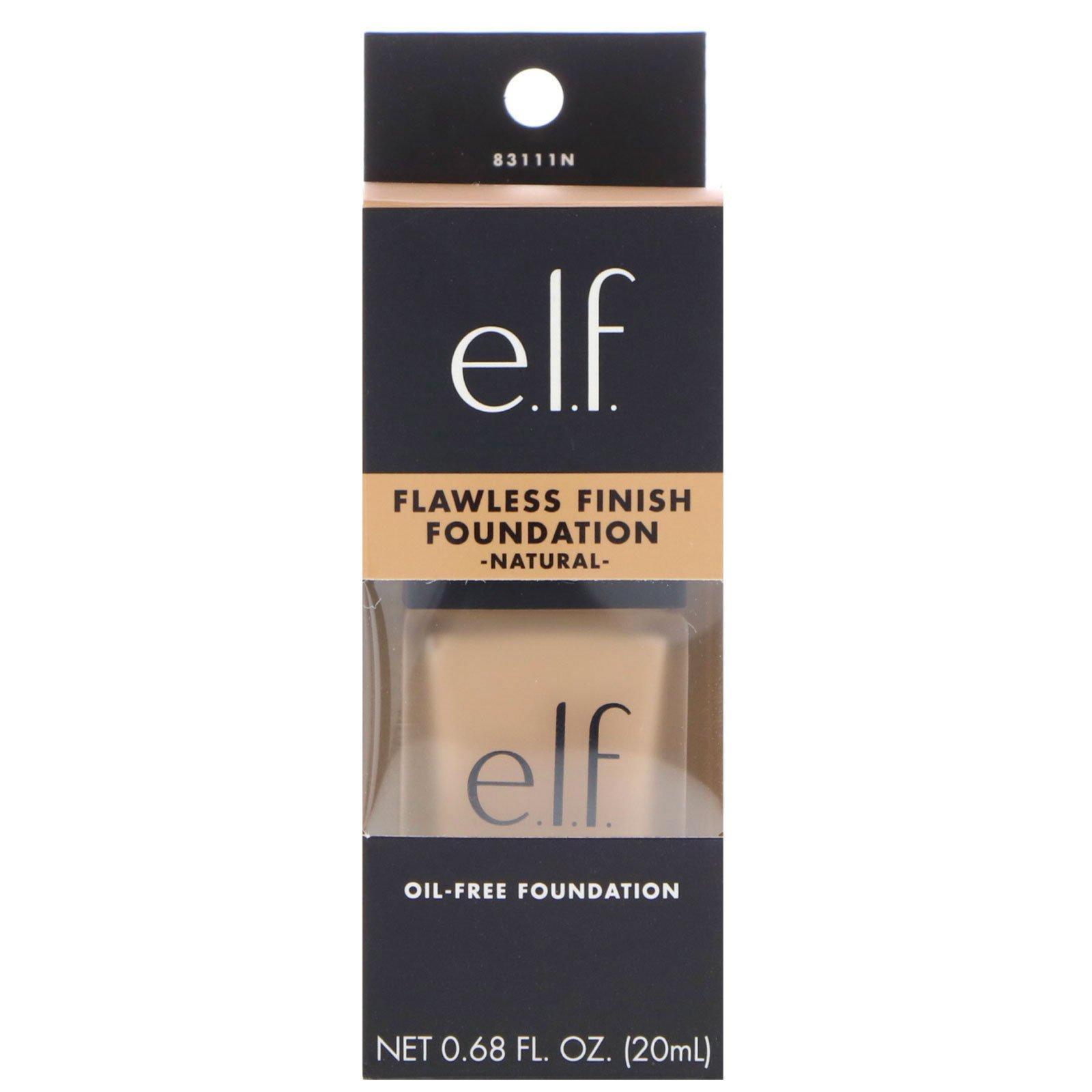 Comprar E.L.F., Flawless Finish Foundation, Sem Óleo, Natural, 20 ml (0,68 fl oz) - Imagem 2