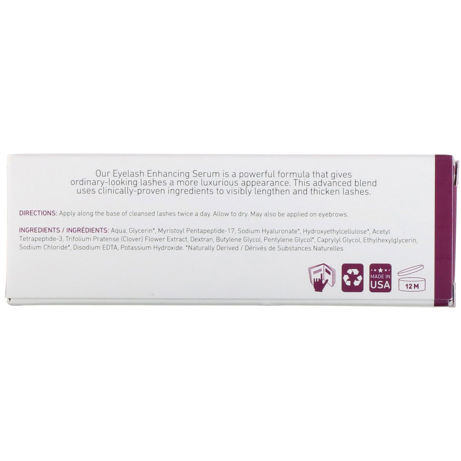 Comprar InstaNatural, Soro para Realçar Cílios, 10 ml (0,35 fl oz) - Imagem 2