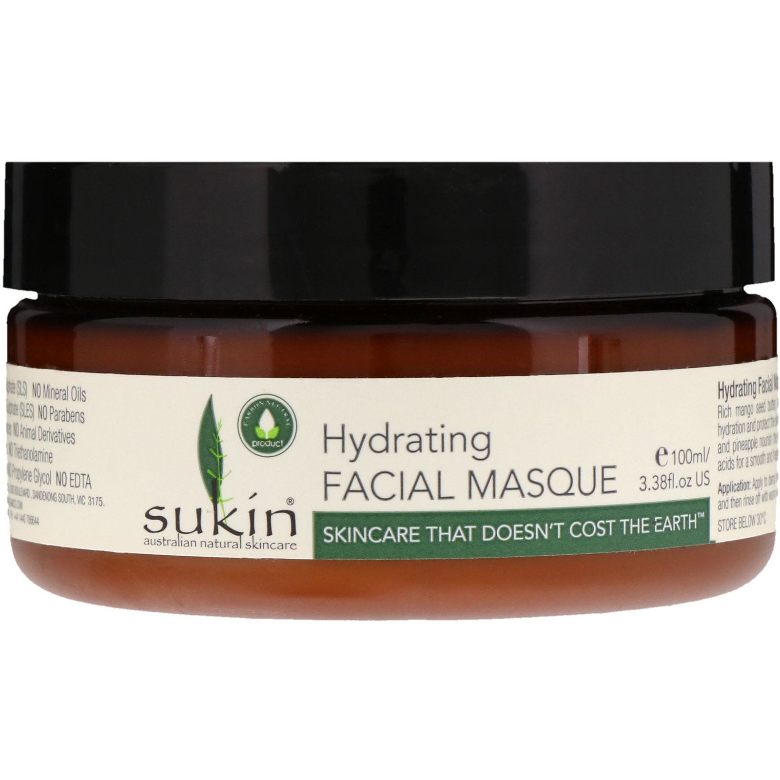 Comprar Sukin, Hydrating Facial Masque, 3.38 fl oz (100 ml)