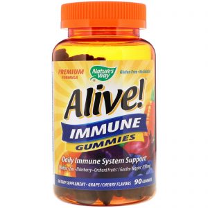 Comprar Nature's Way, Vivo! Immune Gummies, Sabores de Uva/Cereja, 90 Jujubas