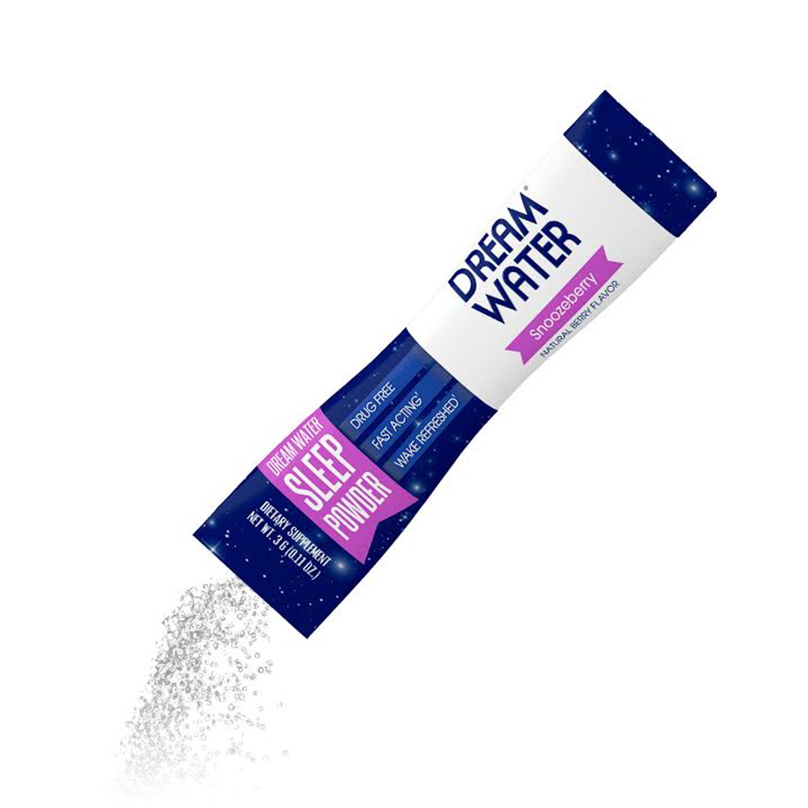 Comprar Dream Water, Sleep Powder, Snoozeberry, 10 Pacotes, 3 g Cada - Imagem 3