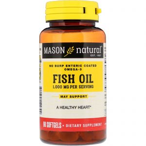 Comprar Mason Natural, Óleo de Peixe, 1.000 mg, 90 Cápsulas Gelatinosas