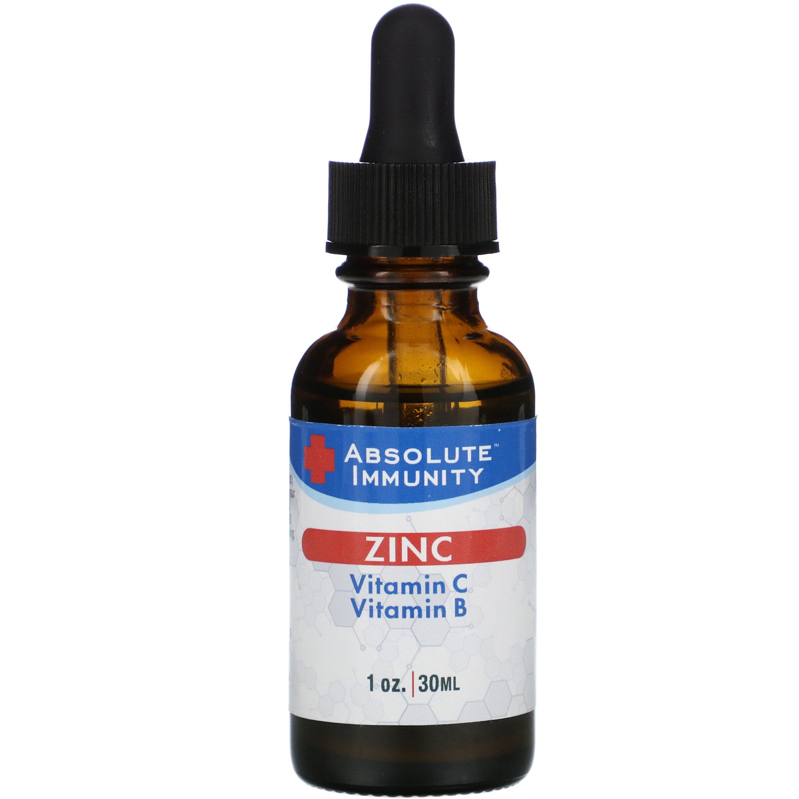 Comprar Absolute Nutrition, Immunity, Zinc with Vitamin C & Vitamin B, 1 oz (30 ml)