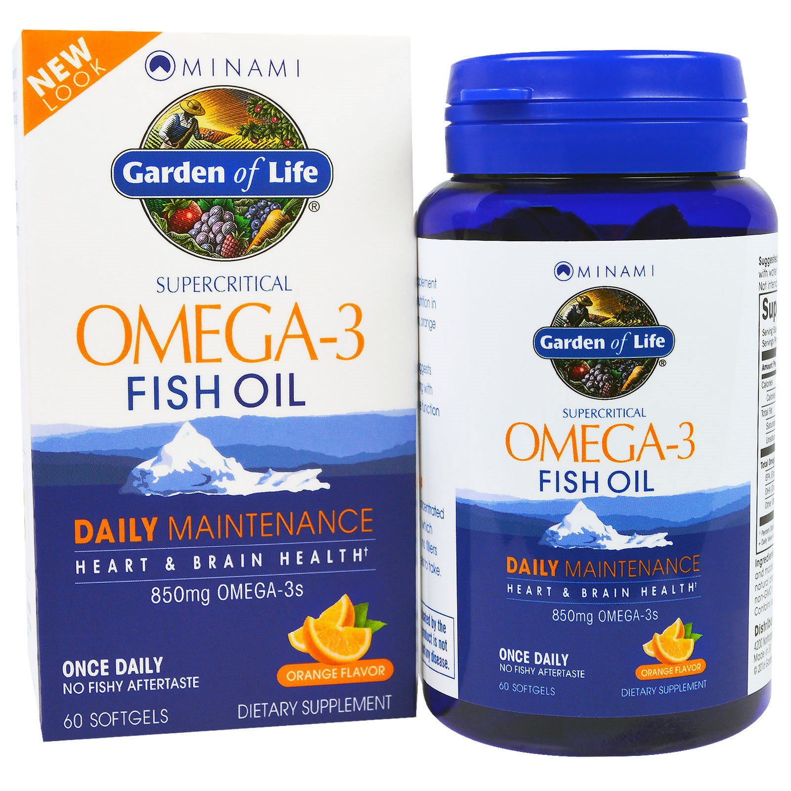 Comprar Minami Nutrition, Garden of Life, Óleo de Peixe com Ômega-3, Sabor Laranja, 60 Géis Macios