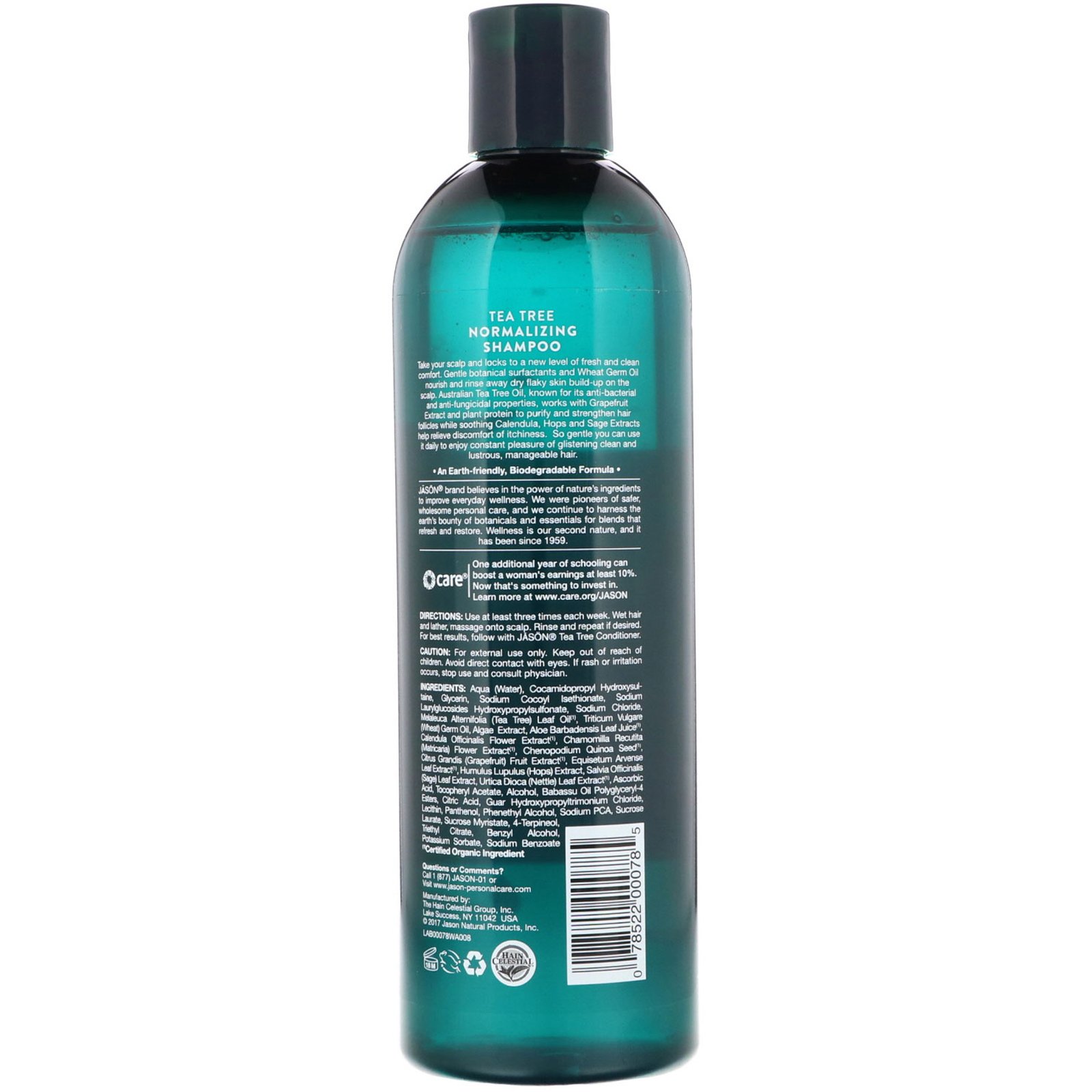 Comprar Jason Natural, Normalizing Tea Tree Shampoo, 17.5 fl oz (517 ml) - Imagem 2