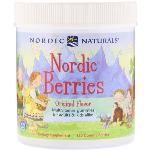 Comprar Nordic Naturals, Frutas Silvestres Nórdicas, Gomas Multivitamínicas, Sabor Original, 120 Gomas de Frutas