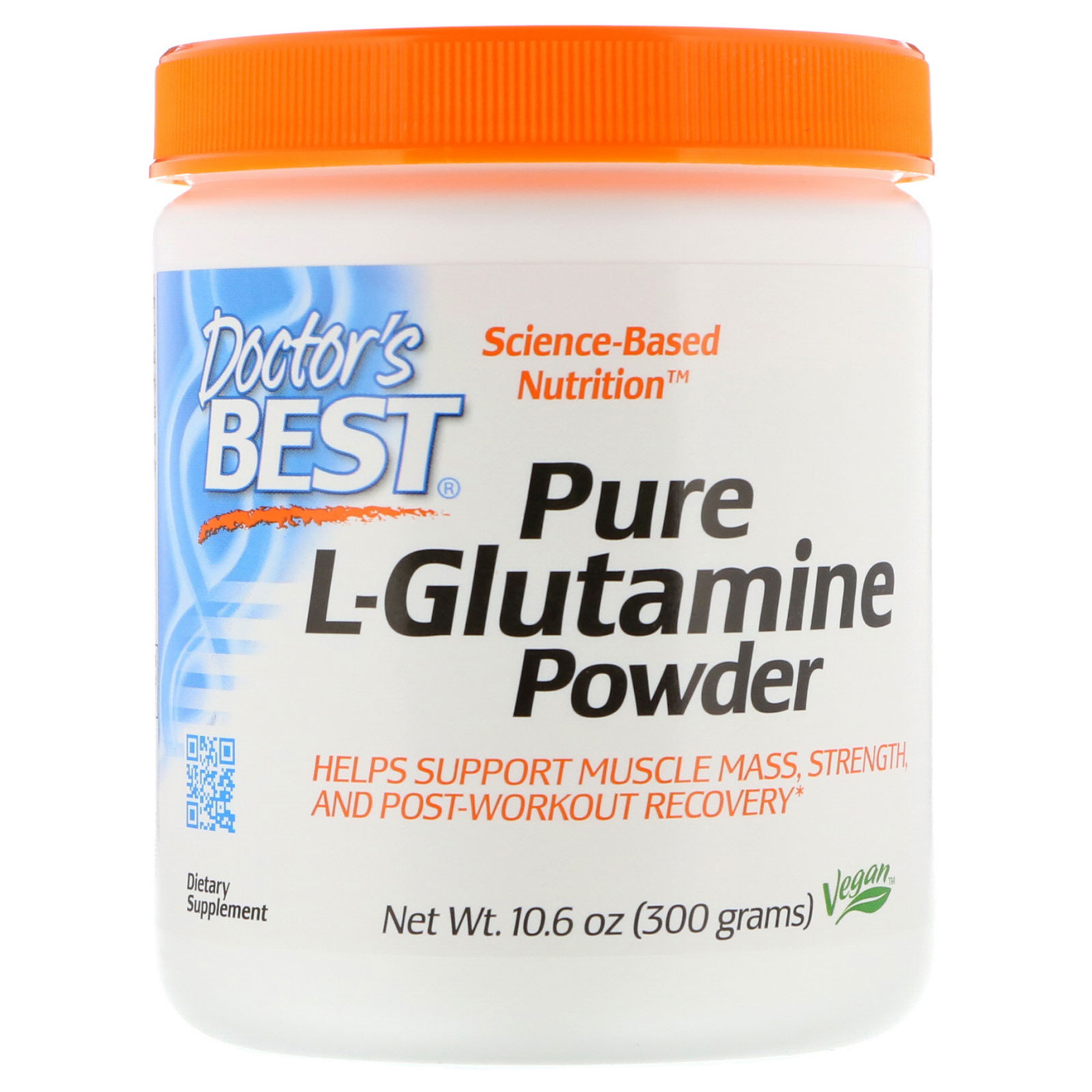 Comprar Doctor's Best, L-Glutamina Pura em Pó, 10,6 oz (300 g)