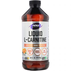 Comprar Now Foods, Sports, L-Carnitine Liquid, Citrus, 1,000 mg, 16 fl oz (473 ml)
