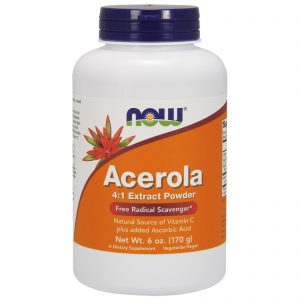 Comprar Now Foods, Pó de Extrato de Acerola 4:1, 6 oz (170 g)
