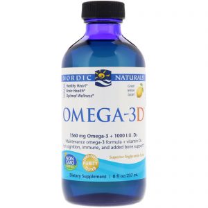 Comprar Nordic Naturals, Ômega 3D, Limão, 237 ml