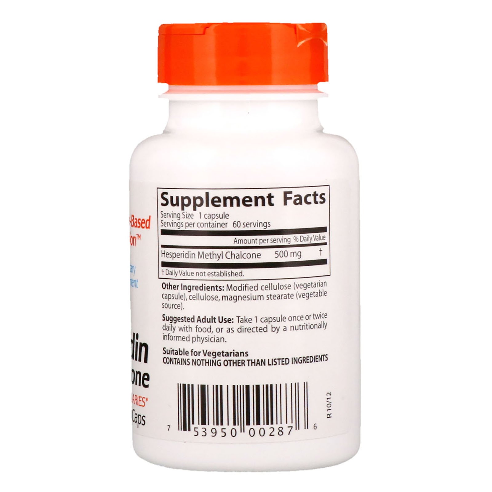 Comprar Doctor's Best, A Melhor Hesperidina Metil Chalcona, 500 mg, 60 Cápsulas Vegetais - Imagem 2