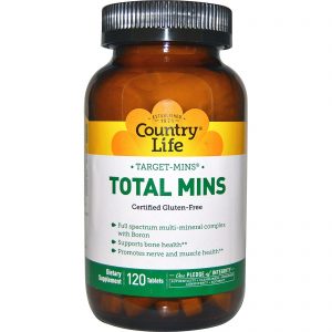 Comprar Country Life, Target-Mins, Total Mins, 120 Comprimidos