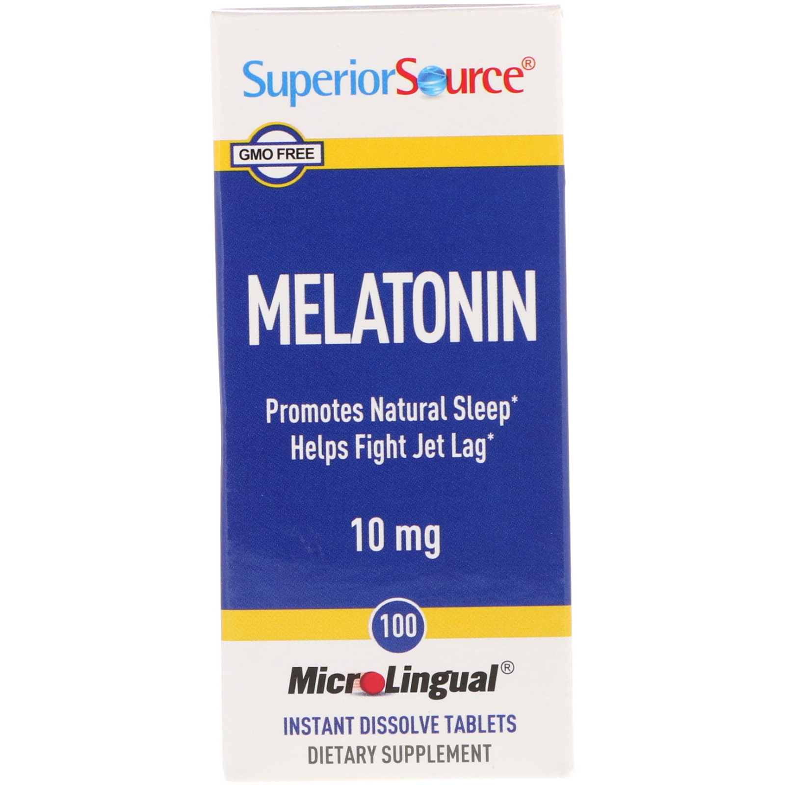 Comprar Superior Source, Melatonina, 10 mg, 100 Tabletes Microlinguais Dissolvem Instantaneamente