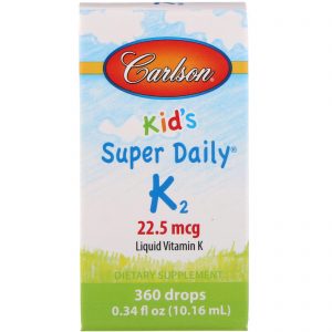 Comprar Carlson Labs, Kid's, Super Daily K2, 22.5 mcg, 0.34 fl oz (10.16 ml)