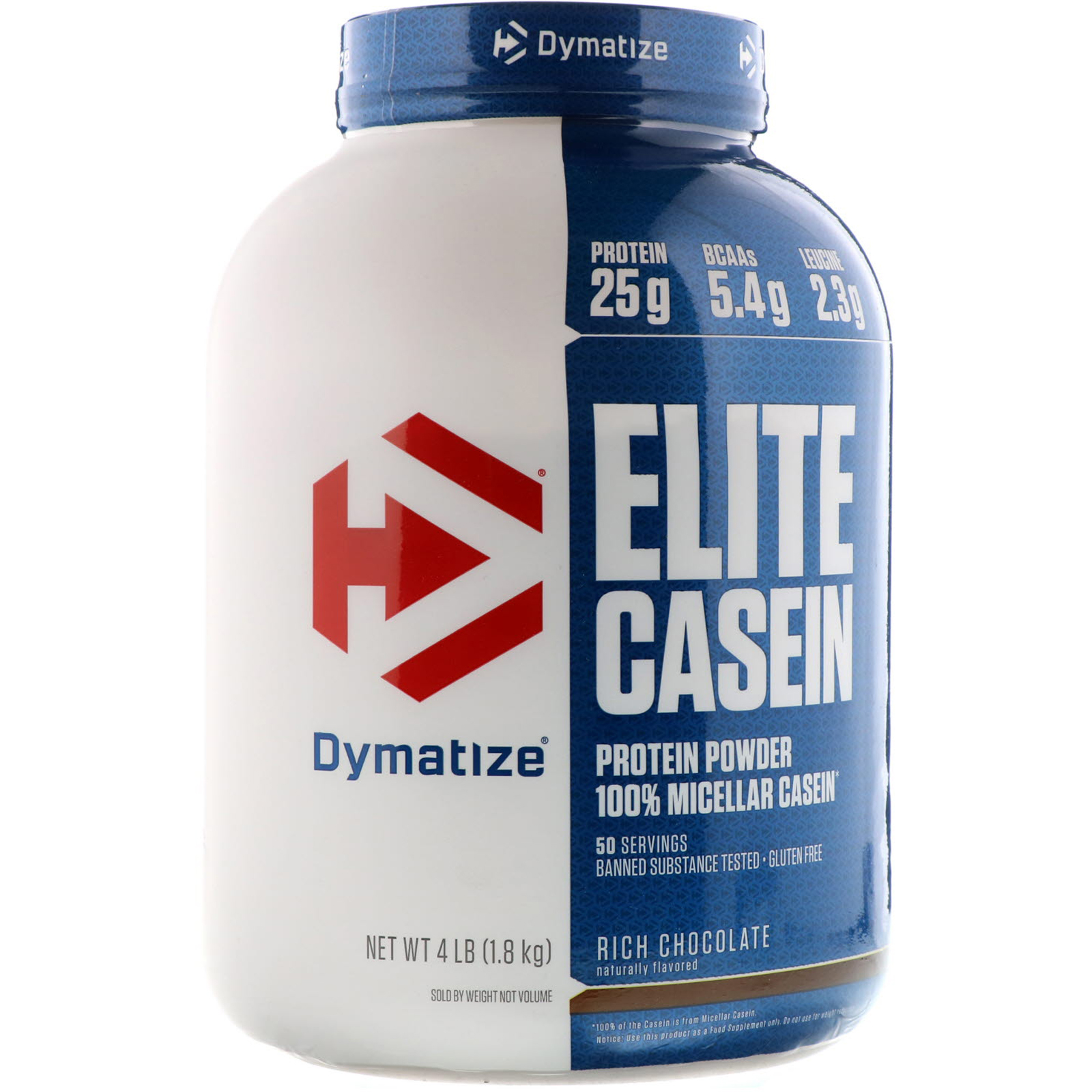 Comprar Dymatize Nutrition, Elite Caseín, Chocolate Enriquecido, 1,8 kg (4 lbs)