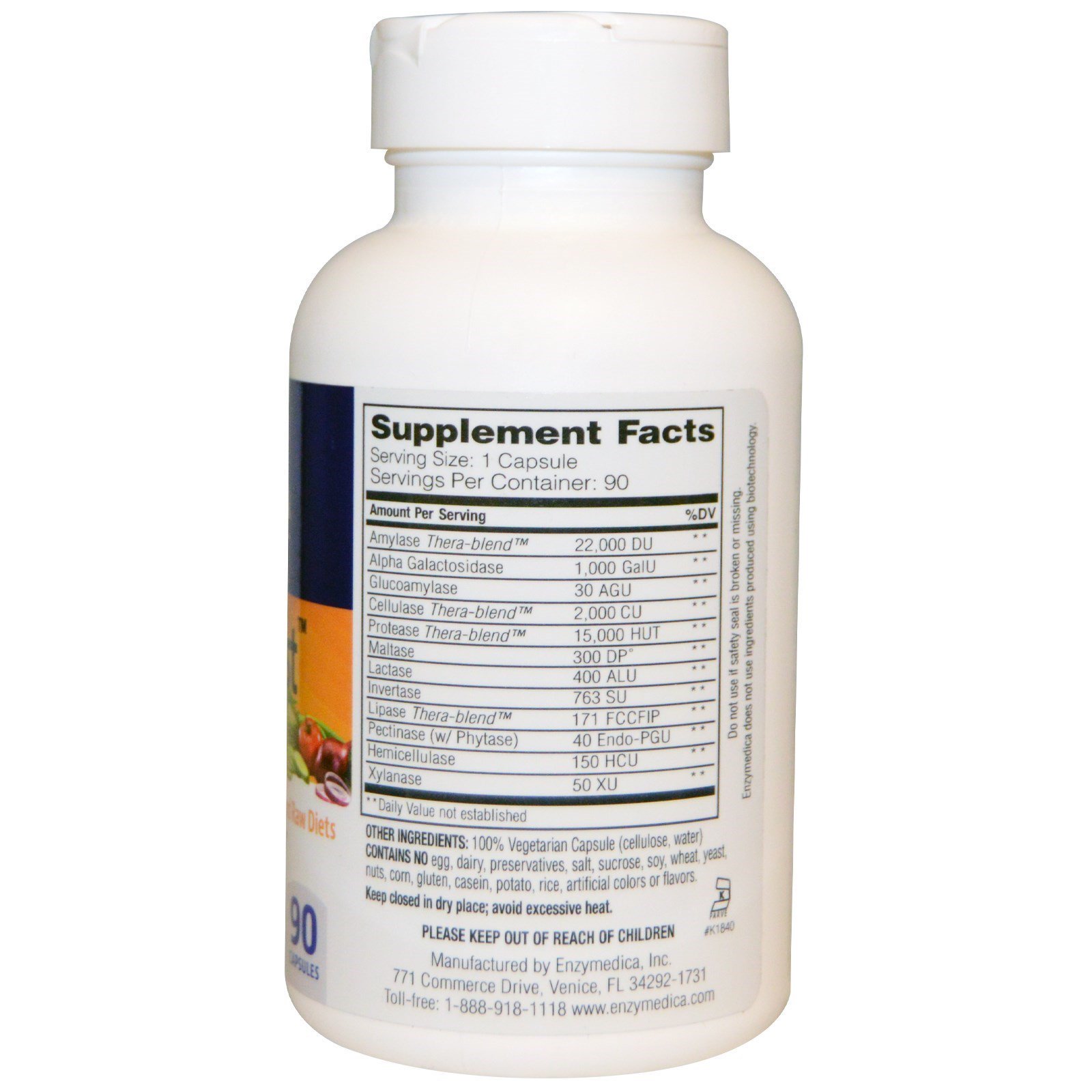 Comprar Enzymedica, VeggieGest, (antigo Gastro), 90 cápsulas - Imagem 2