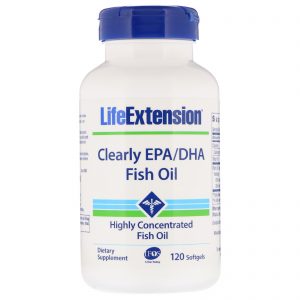 Comprar Life Extension, Clearly EPA/DHA, Óleo de Peixe, 120 Cápsulas Gelatinosas