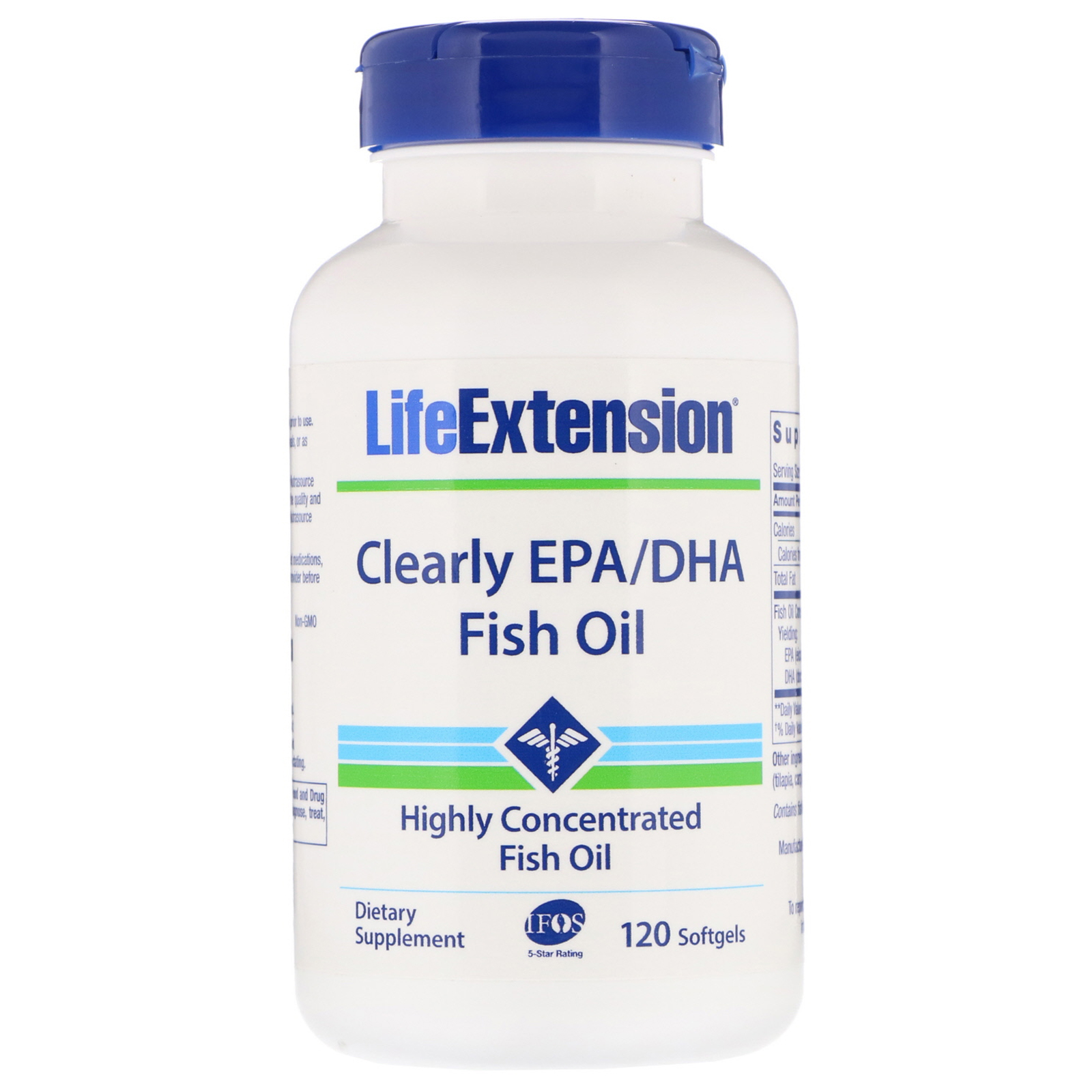Comprar Life Extension, Clearly EPA/DHA, Óleo de Peixe, 120 Cápsulas Gelatinosas