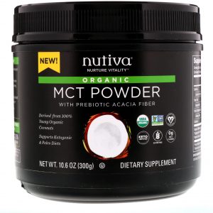 Comprar Nutiva, MCT Orgânico em Pó, 10,6 oz (300 g)