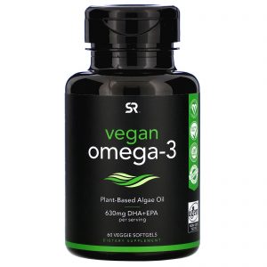 Comprar Sports Research, Vegan Omega-3, 60 Veggie Softgels
