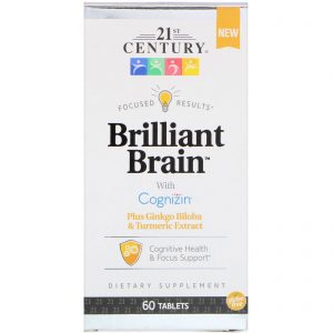 Comprar 21st Century, Brilliant Brain, 60 Tablets