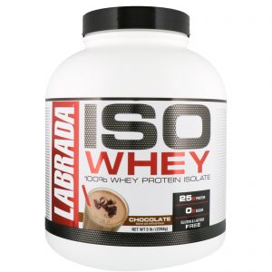 Comprar Labrada Nutrition, ISO Whey, Isolado de Proteína Whey 100%, Chocolate, 2268 g (5 lb)