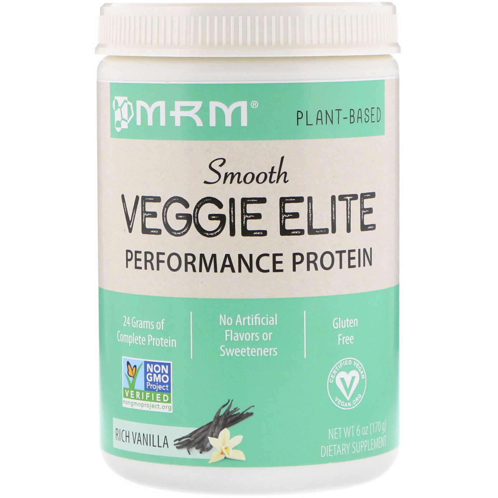 Comprar MRM, Smooth Veggie Elite Performance Protein, Rich Vanilla, 6 oz (170 g)