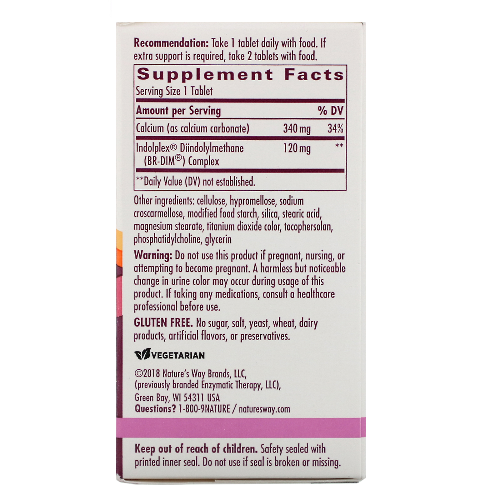 Comprar Nature's Way, EstroBalance com BR-DIM Absorvível, 60 Comprimidos - Imagem 2