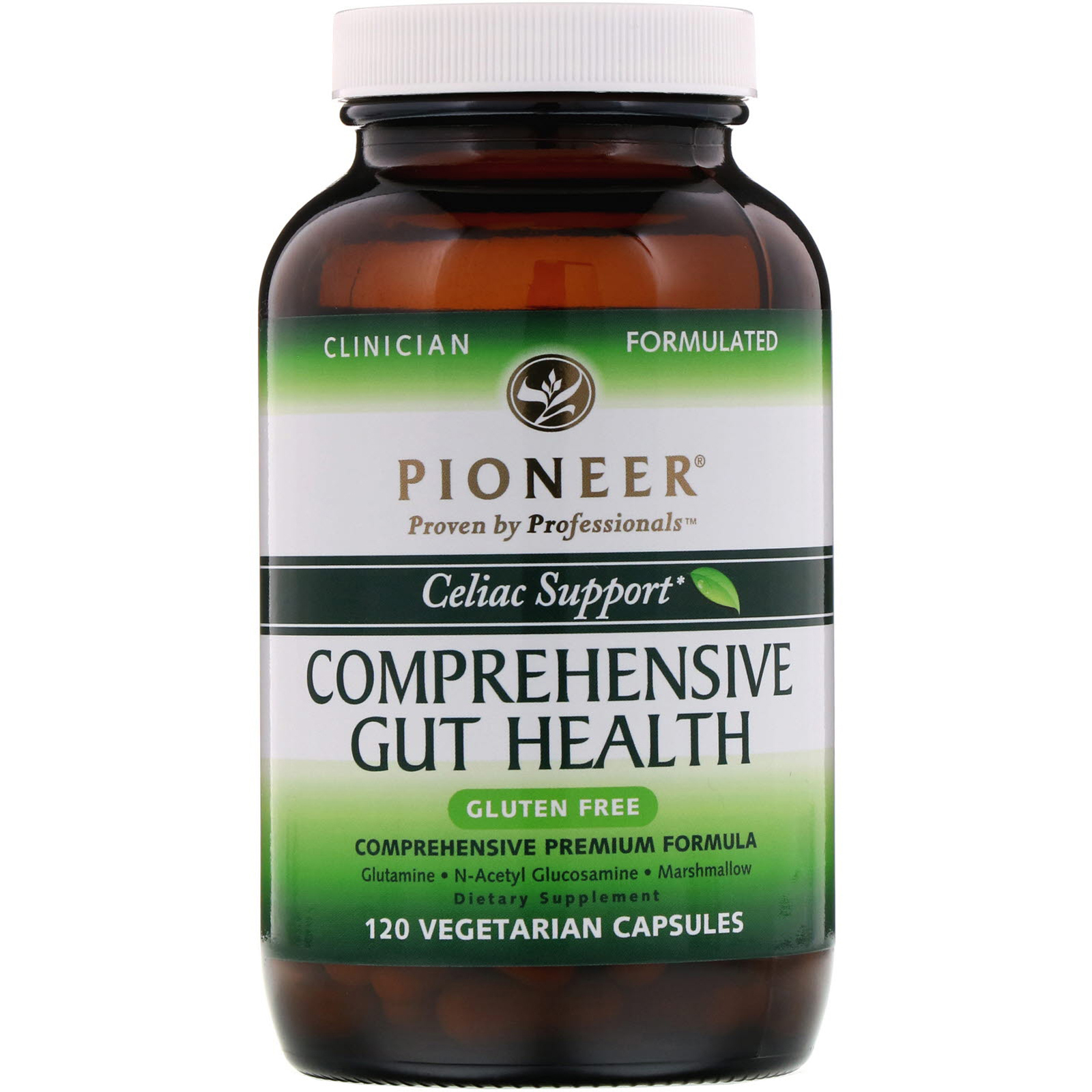 Comprar Pioneer Nutritional Formulas, Saúde Intestinal Ampla, Auxílio Celíaco, 120 cáps. vegetarianas - Imagem 3