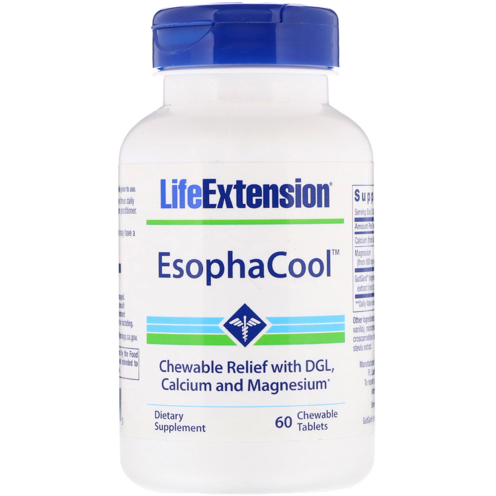 Comprar Life Extension, EsophaCool, 60 Comprimidos Mastigáveis