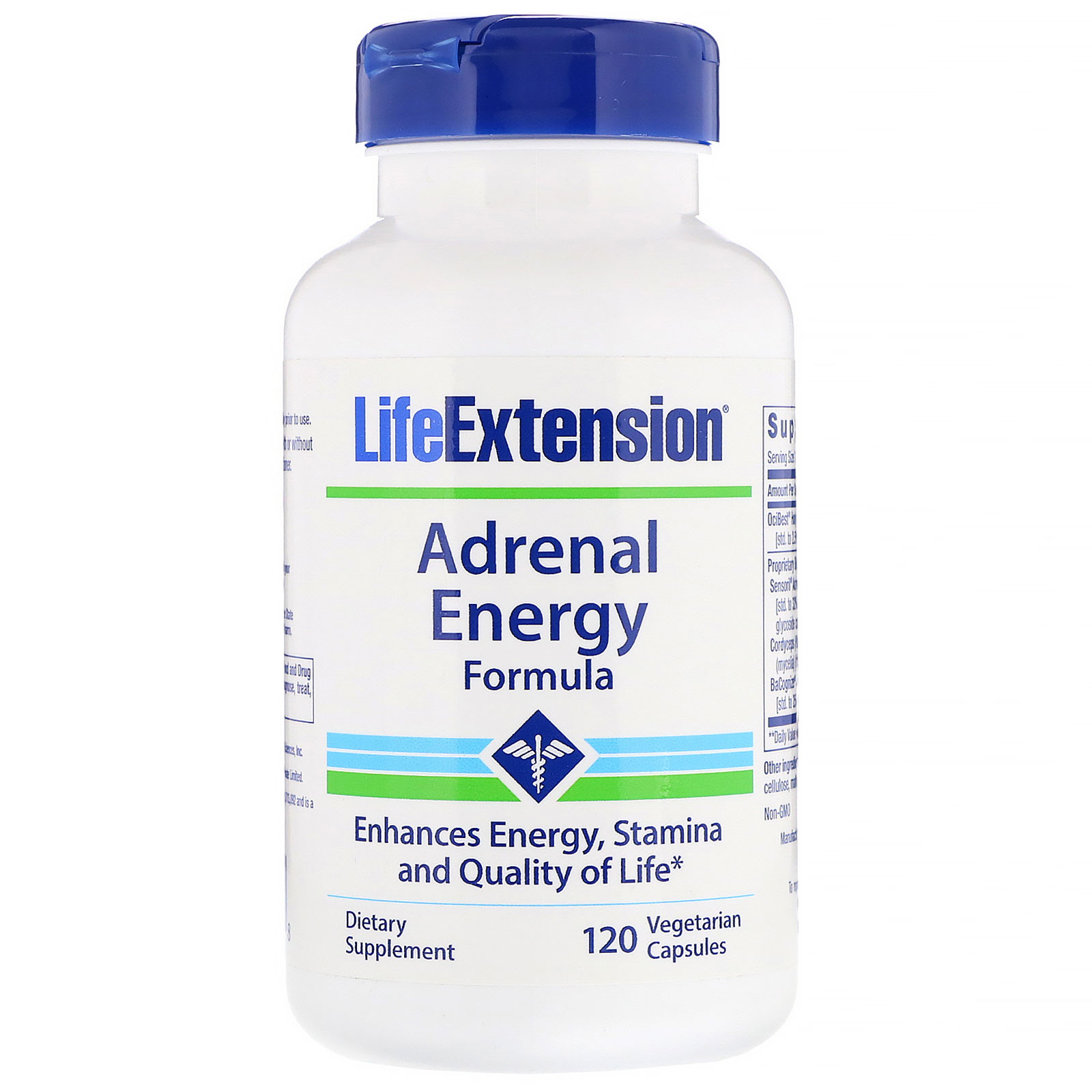Comprar Life Extension, Adrenal Energy Formula, 120 Cápsulas Vegetarianas