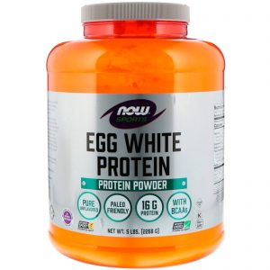 Comprar Now Foods, Sports, Proteína de Clara de Ovo em Pó, 5 lbs (2.268 g)