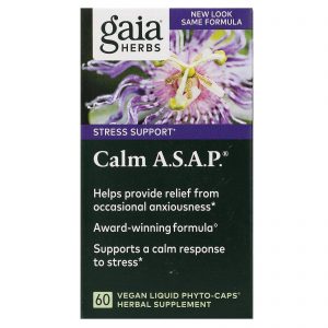 Comprar Gaia Herbs, Calm A.S.A.P., 60 Vegan Liquid Phyto-Caps