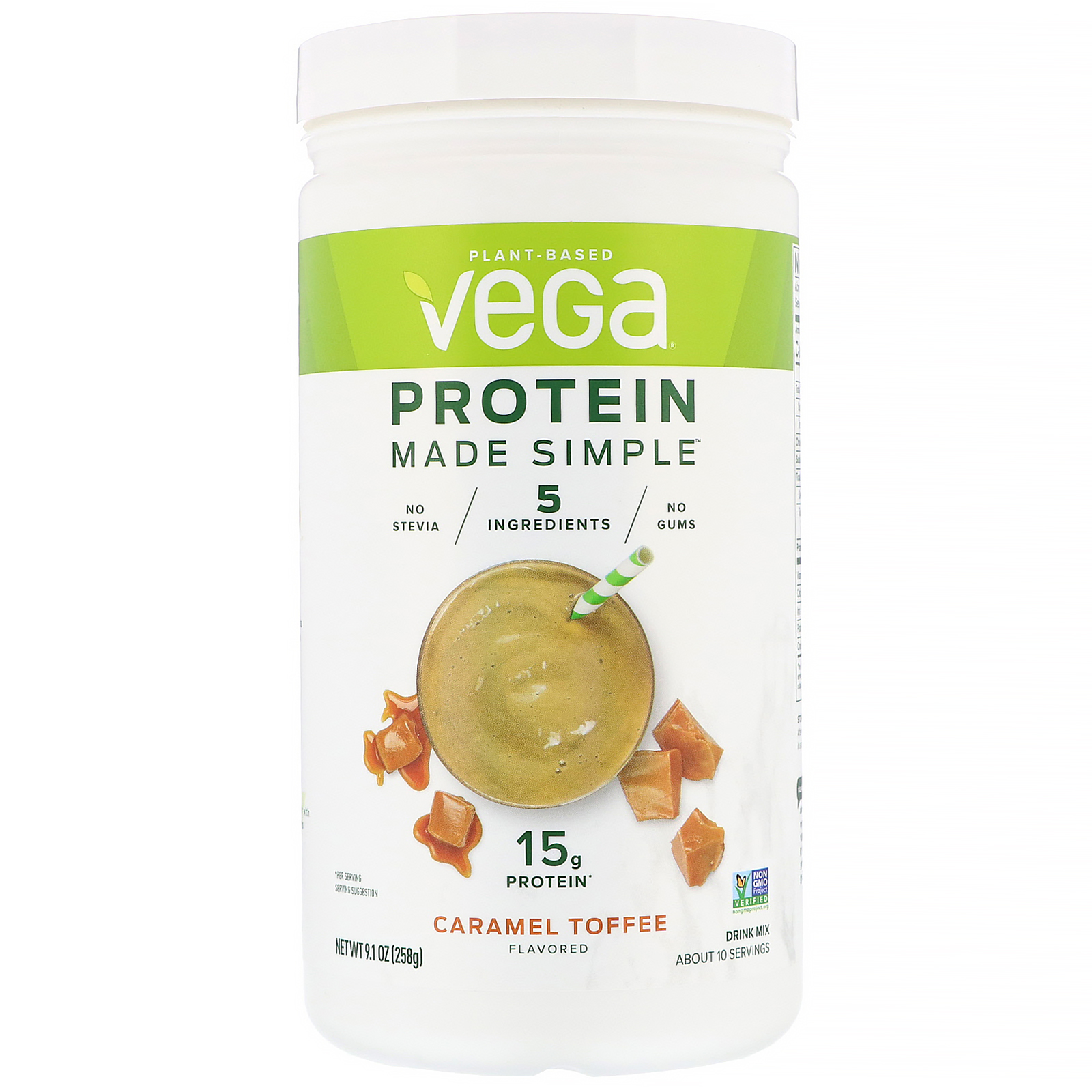 Comprar Vega, Protein Made Simple, Caramelo, 258 g (9,1 oz)