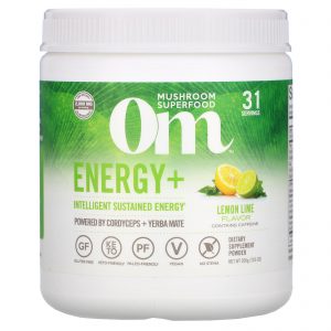 Comprar Organic Mushroom Nutrition, Energy+, Powered by Cordyceps + Yerba Mate Powder, Lemon Lime, 2,000 mg, 7.05 oz (200 g)