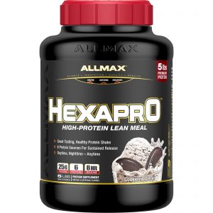 Comprar ALLMAX Nutrition, Hexapro, Refeição Magra Rica em Proteína, Cookies e Creme, 2,27 kg (5 lb)