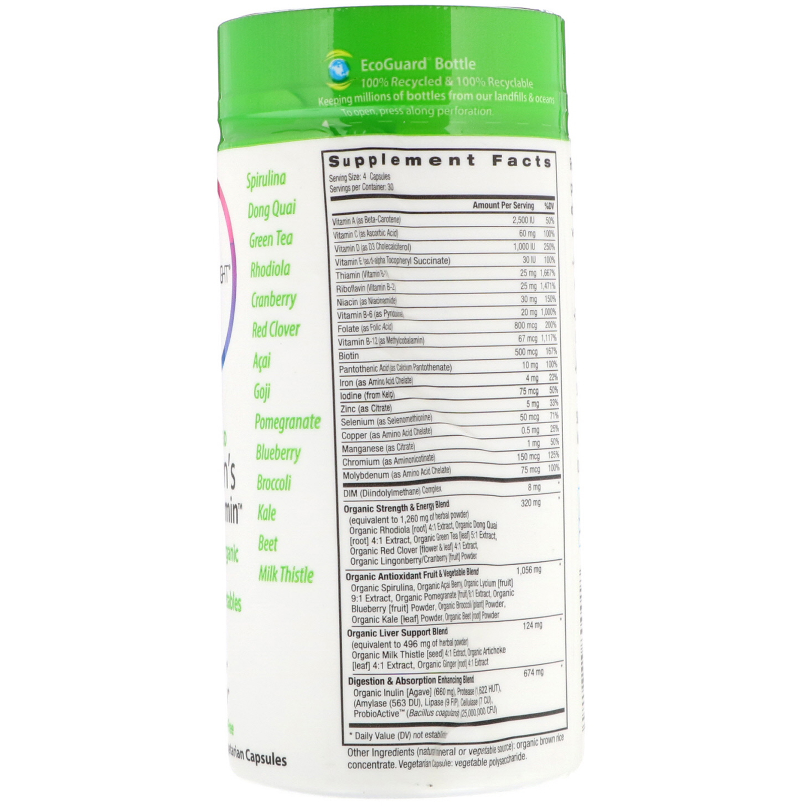 Comprar Rainbow Light, Multivitamínico Certificado para Mulheres, 120 Cápsulas Vegetarianas - Imagem 2
