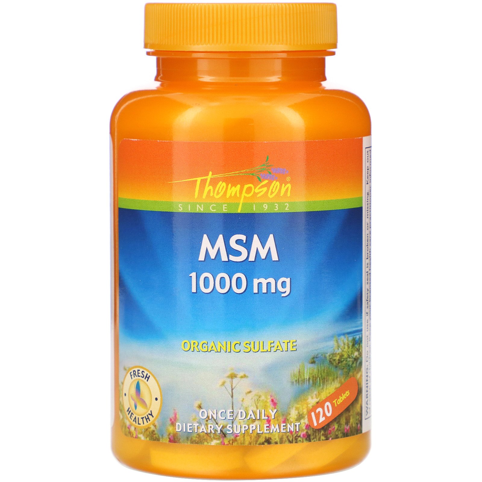 Comprar Thompson, MSM, 1,000 mg, 120 Tablets