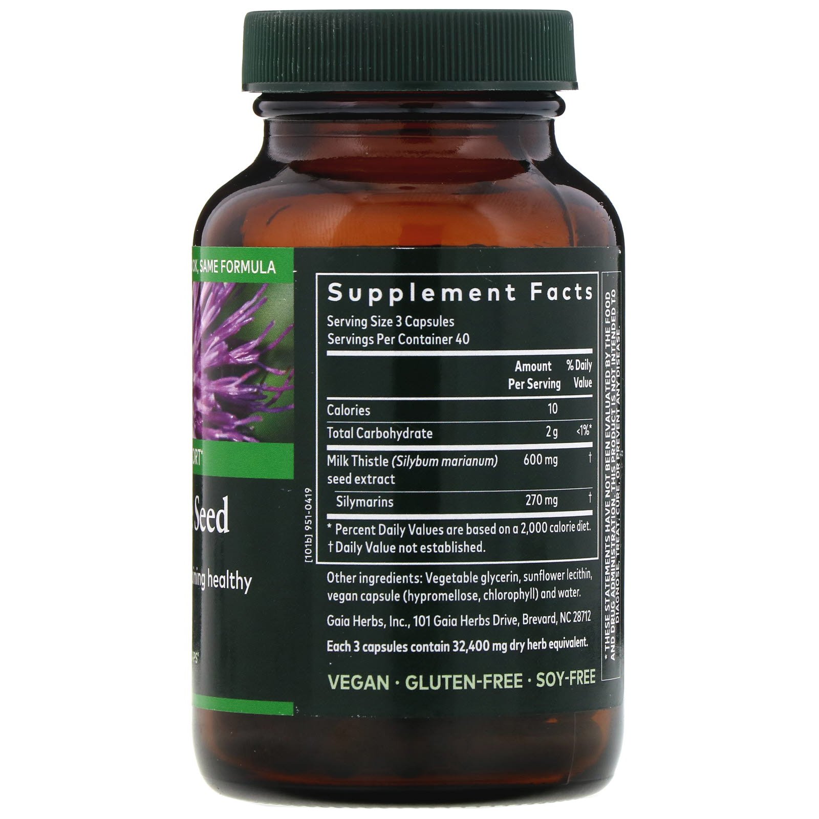 Comprar Gaia Herbs, Milk Thistle Seed, 120 Fitocápsulas Líquidas Veganas - Imagem 2