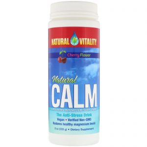 Comprar Natural Vitality, Calma Natural, Bebida contra o estresse, Sabor Cereja, 8 oz (226 g)