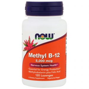 Comprar Now Foods, Metil B-12, 5000 mcg, 120 Pastilhas