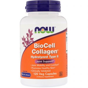 Comprar Now Foods, Colágeno BioCell, Tipo II Hidrolisado, 120 Cápsulas Vegetais